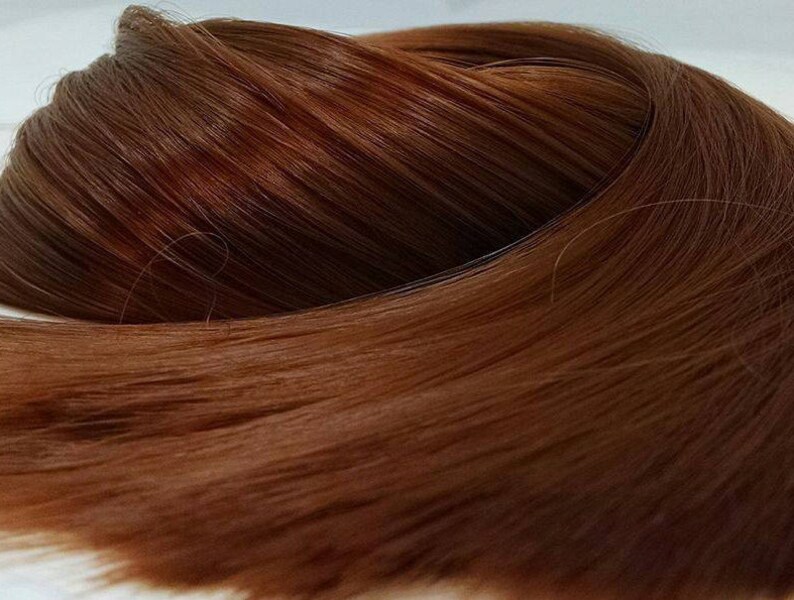 TDP Peppermint Patty Light Brown Doll Hair Hank for Rerooting Barbie® Monster High® Ever After High®  FR Disney