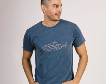 Fish Skeleton Shirt | Etsy