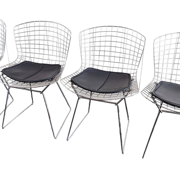 Mid Century Modern Bertoia Wire Chairs