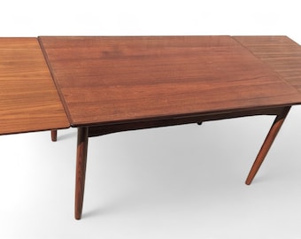 Mid Century Danish Modern Teak Extension Dining Table