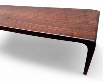 Mid Century Modern Danish Solid Teak Coffee Table