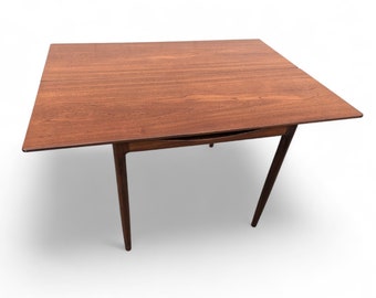 Mid Century Danish Modern Kofod Larsen Drop Front Table