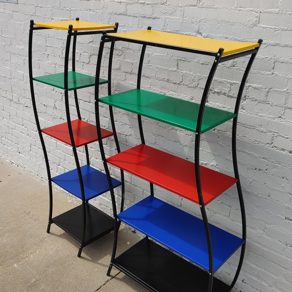 Modern Danish Multi Colored Metal Racks