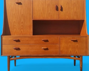 Mid Century English Modern Teak Hutch by G Plan