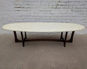 Mid Century Modern Adrian Pearsall Inspired Walnut Coffee Table