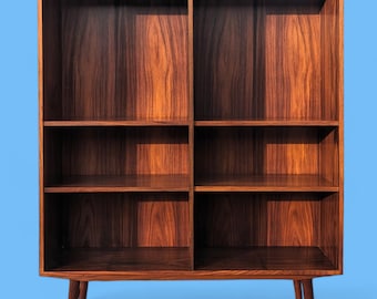 Mid Century Danish Modern Rosewood Bookcase