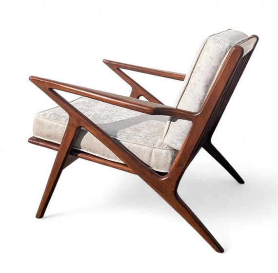 Mid Century Danish Modern Z Inspired Chair - Etsy