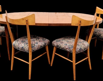 Mid Century Modern Paul McCobb Table and Bowtie Chairs