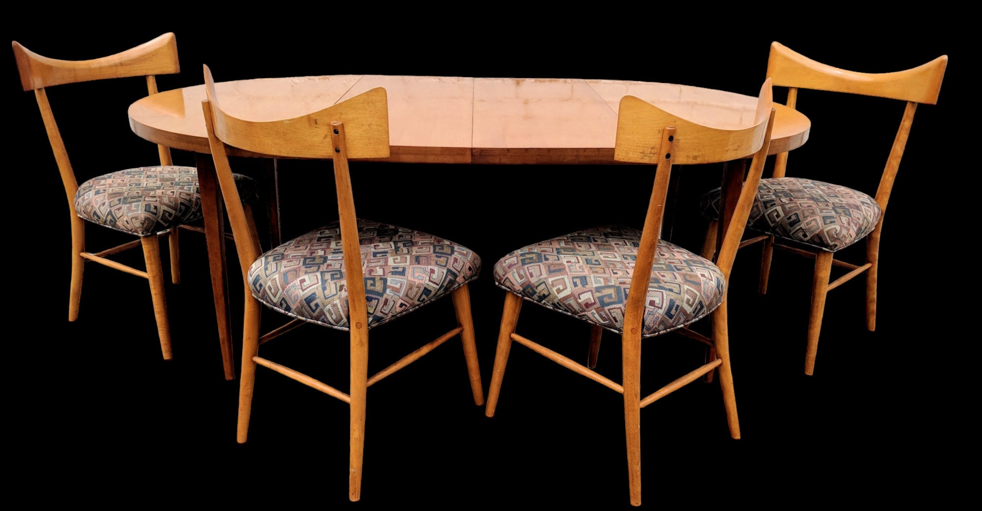 Mid Century Modern Paul Mccobb Table and Bowtie Chairs - Etsy
