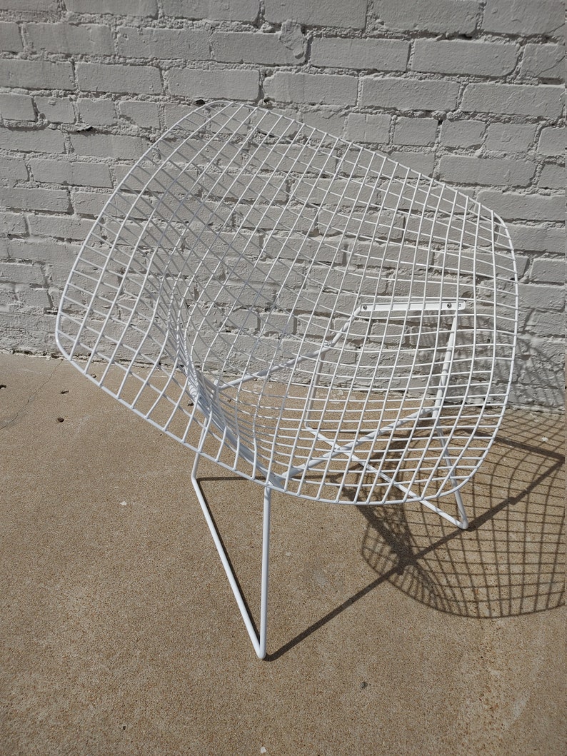 Mid Century Modern Bertoia Wire Diamond Chairs image 3