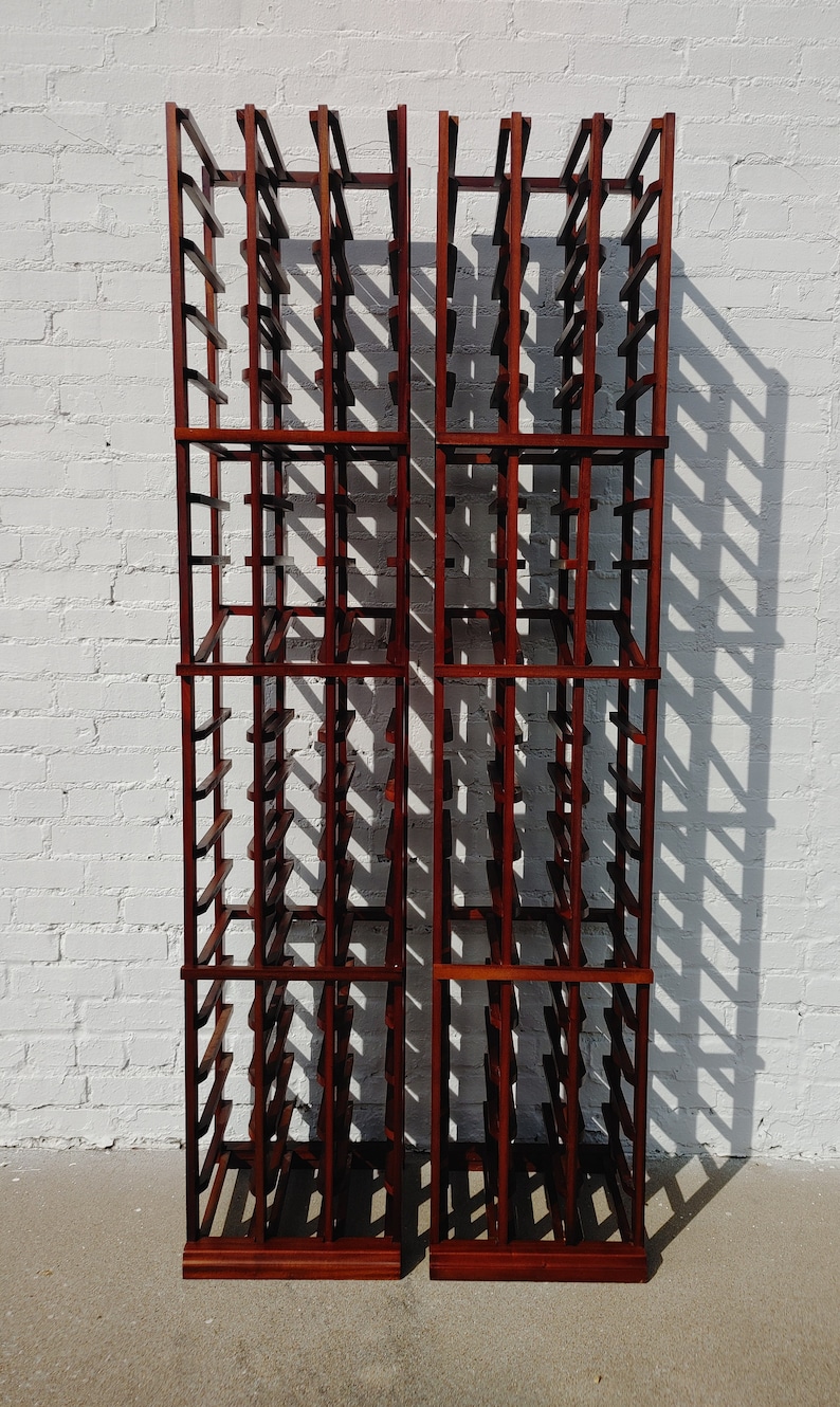 Modern Teak Wine Racks Etsy