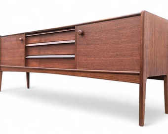 Mid Century English Modern Teak Credenza by Younger
