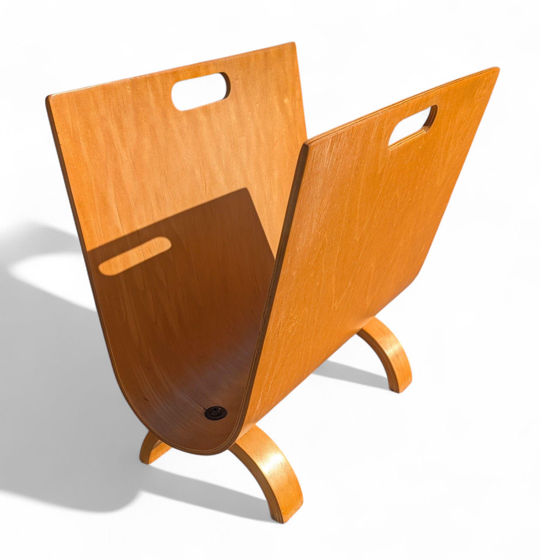 Mid Century Modern Alvar Aalto Bentwood Magazine Rack - Etsy