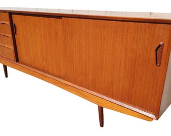 Mid Century Modern Danish Inspired Teak Credenza