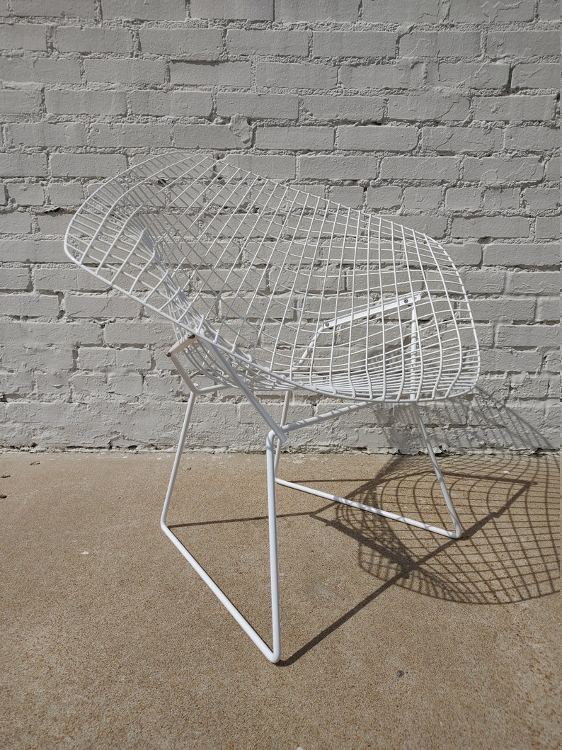 Mid Century Modern Bertoia Wire Diamond Chairs image 4