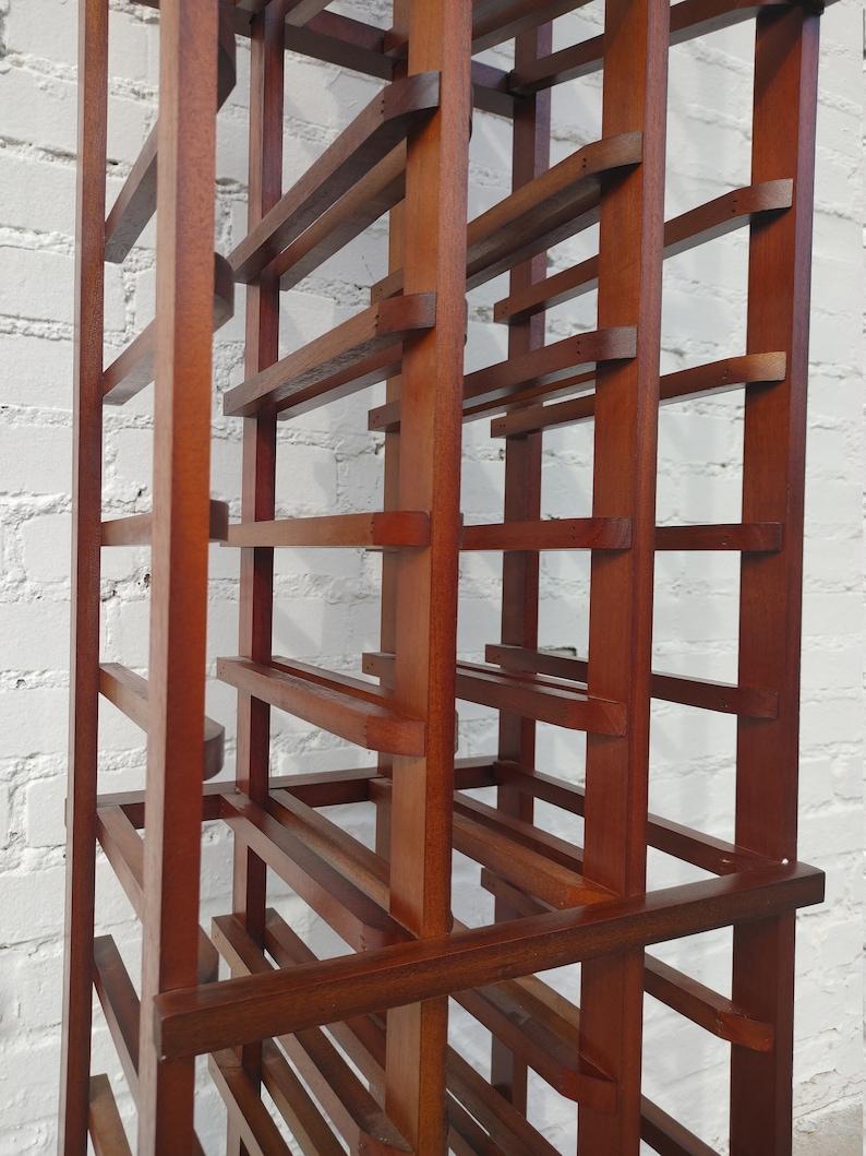Modern Teak Wine Racks Etsy