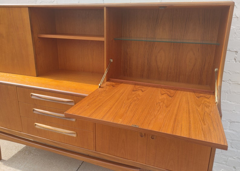 Mid Century English Modern G Plan Teak Hutch image 7