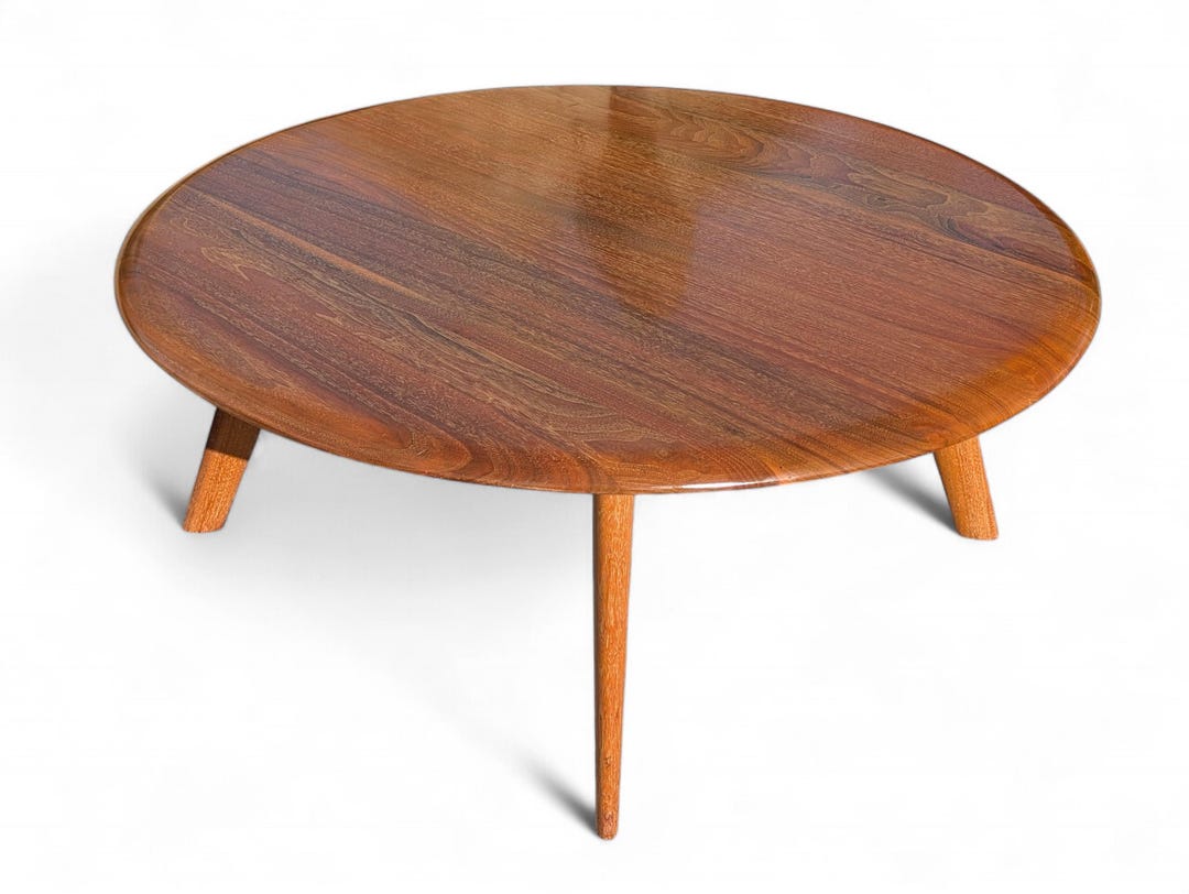 Mid Century Modern Solid Walnut Coffee Table by Bissman - Etsy