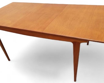 Mid Century English Modern Teak Dining Table