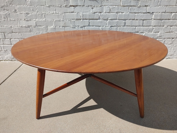 Round cherry coffee table deals