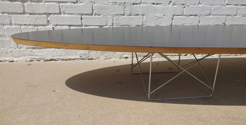 Mid Century Modern Herman Miller Elliptical Coffee Table image 5