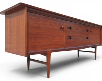 Mid Century English Modern Teak Sideboard by Younger