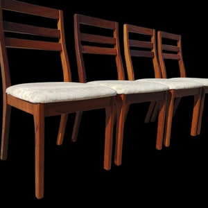 Mid Century Modern Teak English Dining Chairs image 1