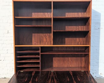 Mid Century Danish Modern Poul Hundevad Rosewood Bookcase - Etsy
