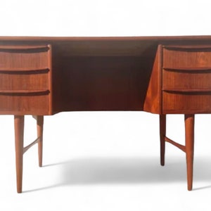 Mid Century Danish Modern Teak Desk