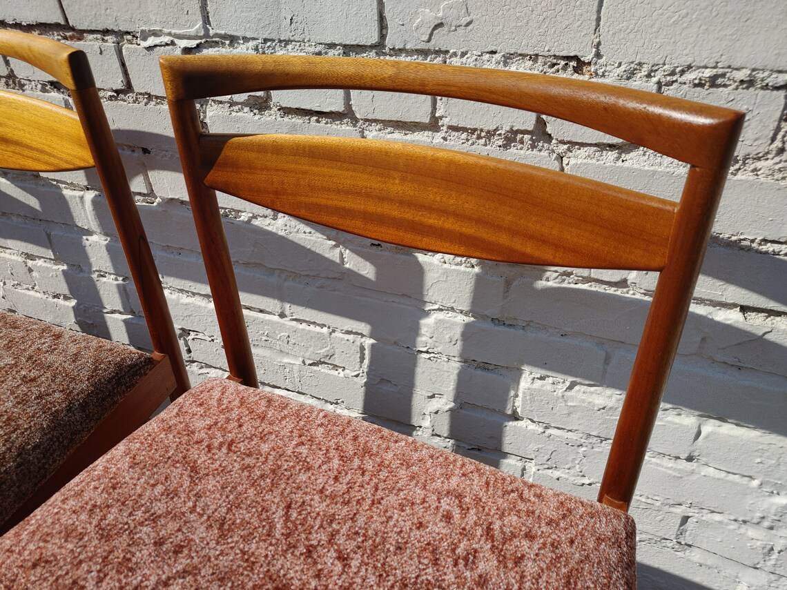 Mid Century Modern Teak Dining Chairs Etsy