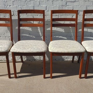 Mid Century Modern Teak English Dining Chairs image 2