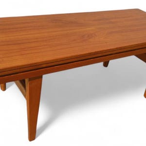 Mid Century Danish Modern Escalator Coffee Table by Trioh