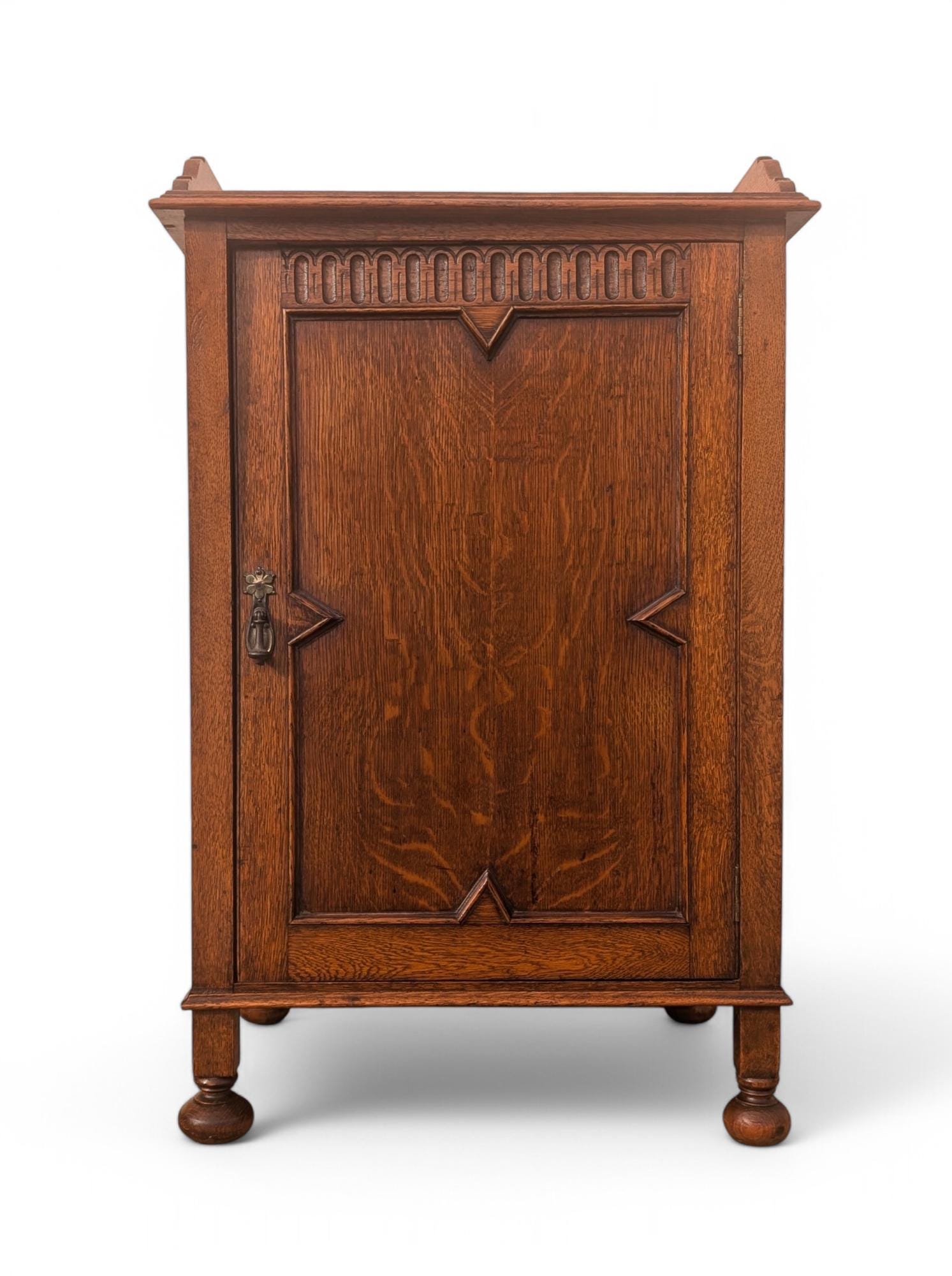 English Carved Oak Cabinet