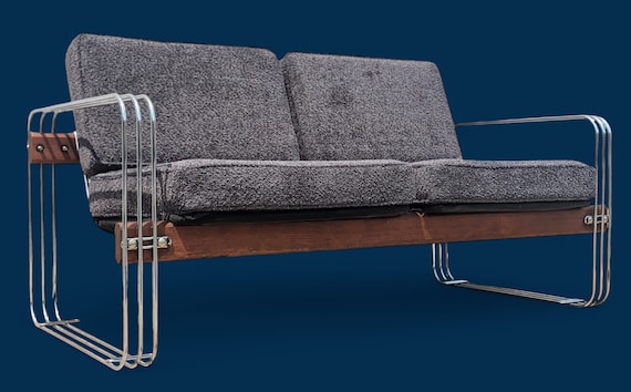 Mid Century Modern Ascona Loveseat by Heinz Meier for Landes - Etsy