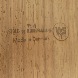Mid Century Danish Modern Teak Coffee Table by Velje Stole image 8