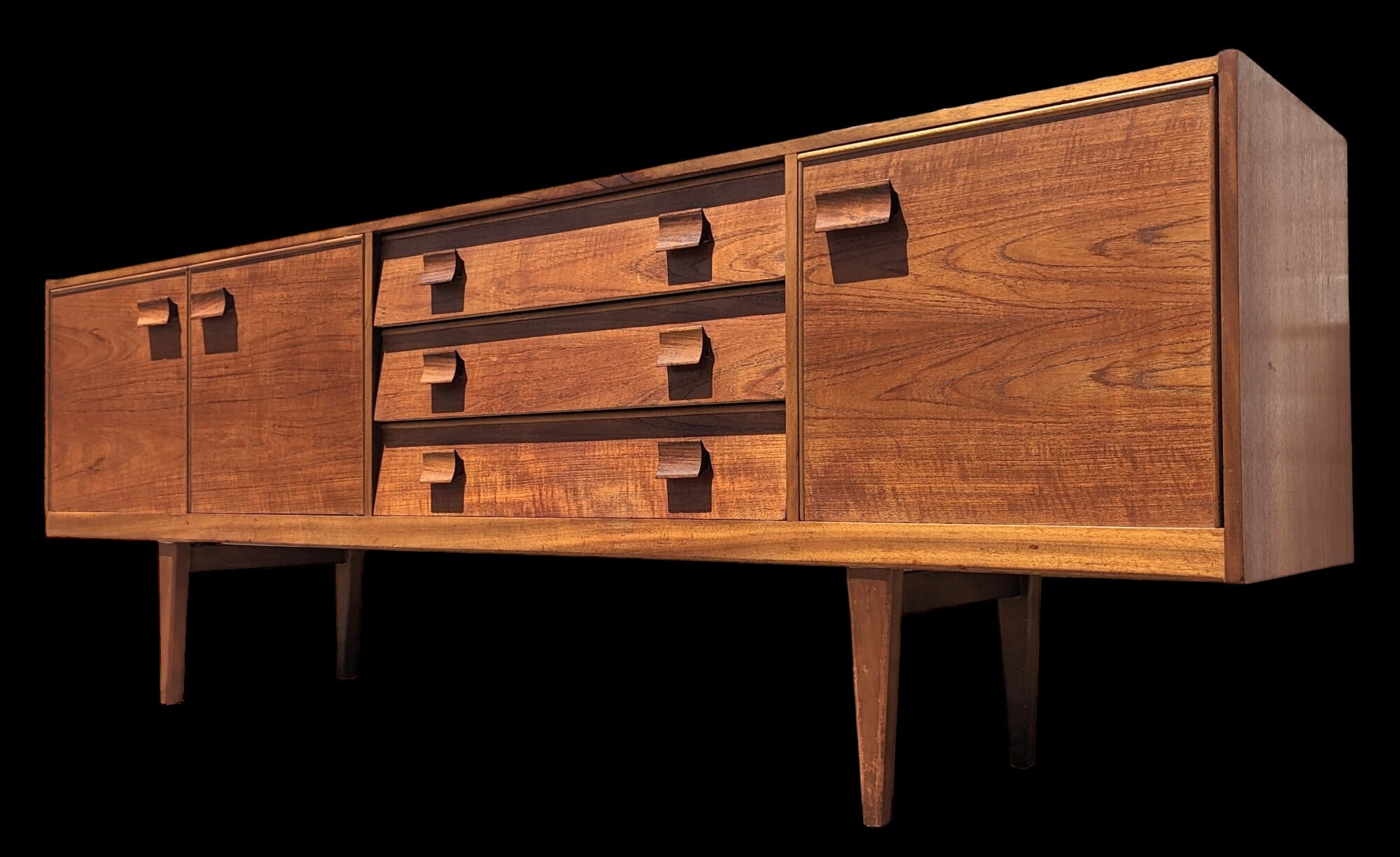 Mid Century Modern Scandinavian Teak Credenza Etsy Ireland