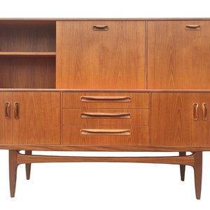 Mid Century English Modern G Plan Teak Hutch