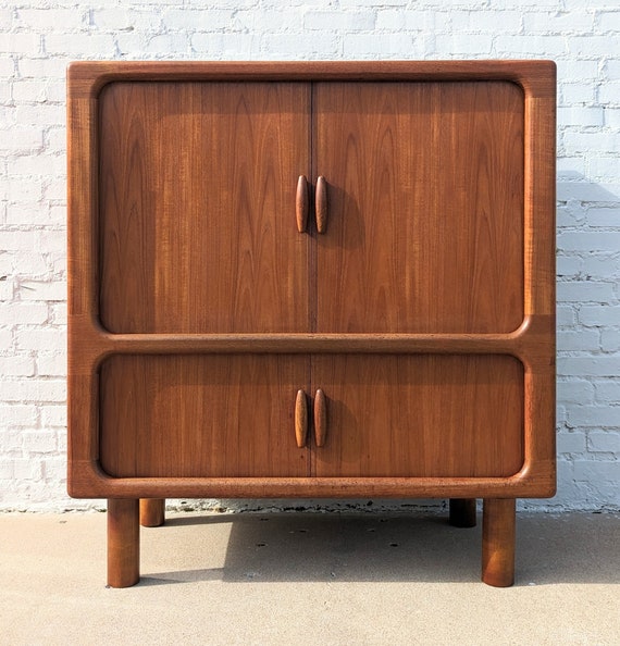 Mid Century Danish Modern Teak Cabinet by Dyrland Etsy