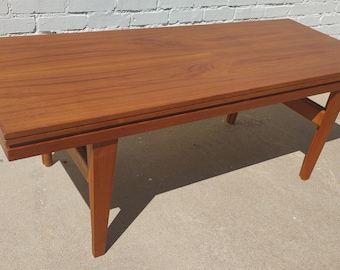 Mid Century Danish Modern Escalator Coffee Table by Trioh