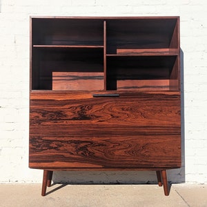 Mid Century Danish Modern Kofod Larsen Rosewood Bookcase