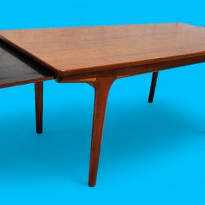 Mid Century Modern Teak Extendable Table by McIntosh