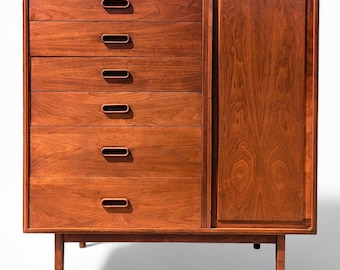 Mid Century Modern Walnut Cabinet by Jack Cartwright for Founders