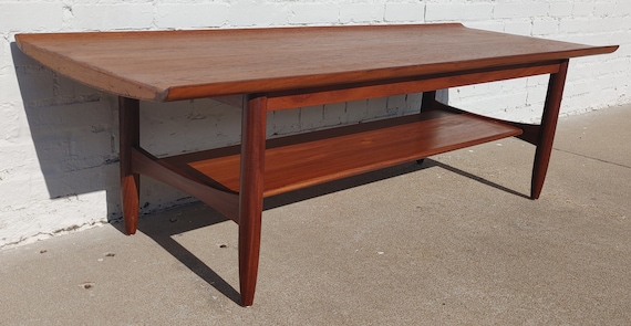 Mid century danish teak coffee table discount