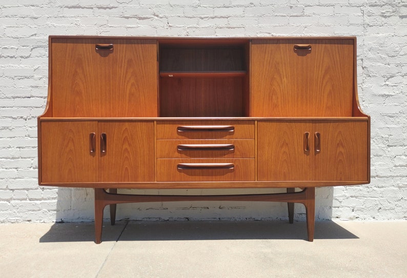 Mid Century Modern G Plan Teak Cocktail Cabinet afbeelding 2