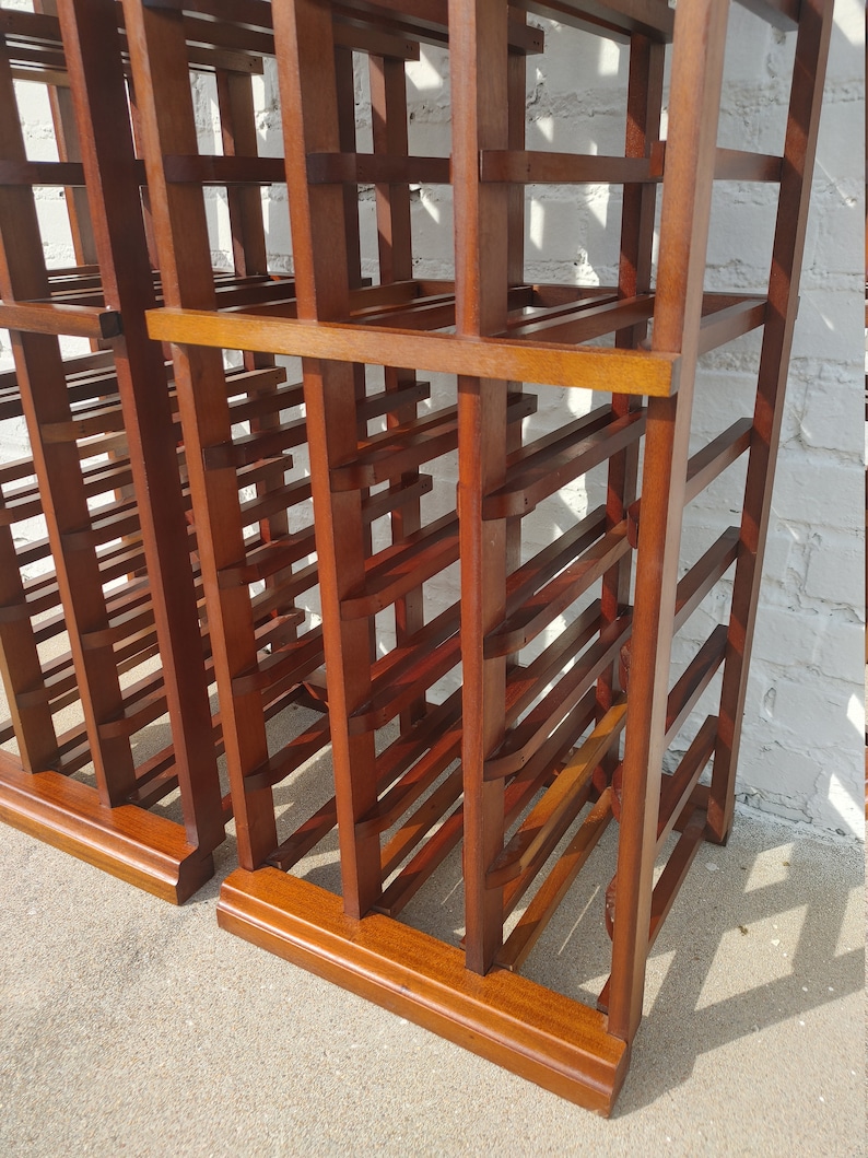 Modern Teak Wine Racks Etsy