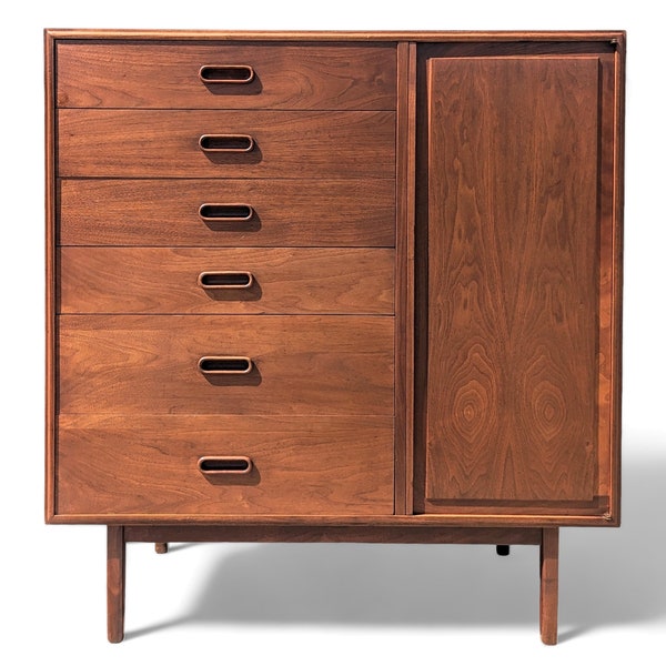 Mid Century Modern Walnut Cabinet by Jack Cartwright for Founders