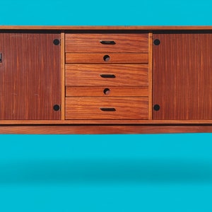 Mid Century Italian Modern Teak Credenza