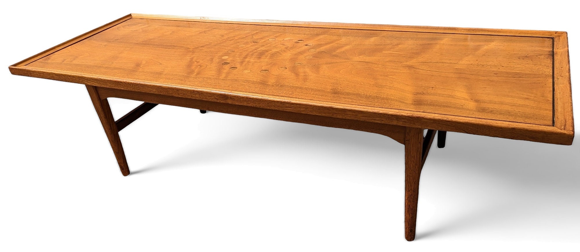 Mid Century Modern Drexel Projection Coffee Table by Kip Stewart