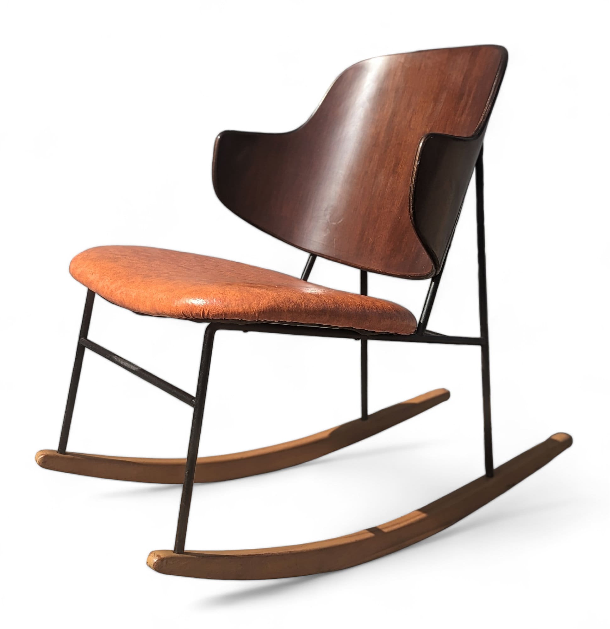 Mid Century Modern Kofod Larsen Penguin Rocking Chair - Etsy