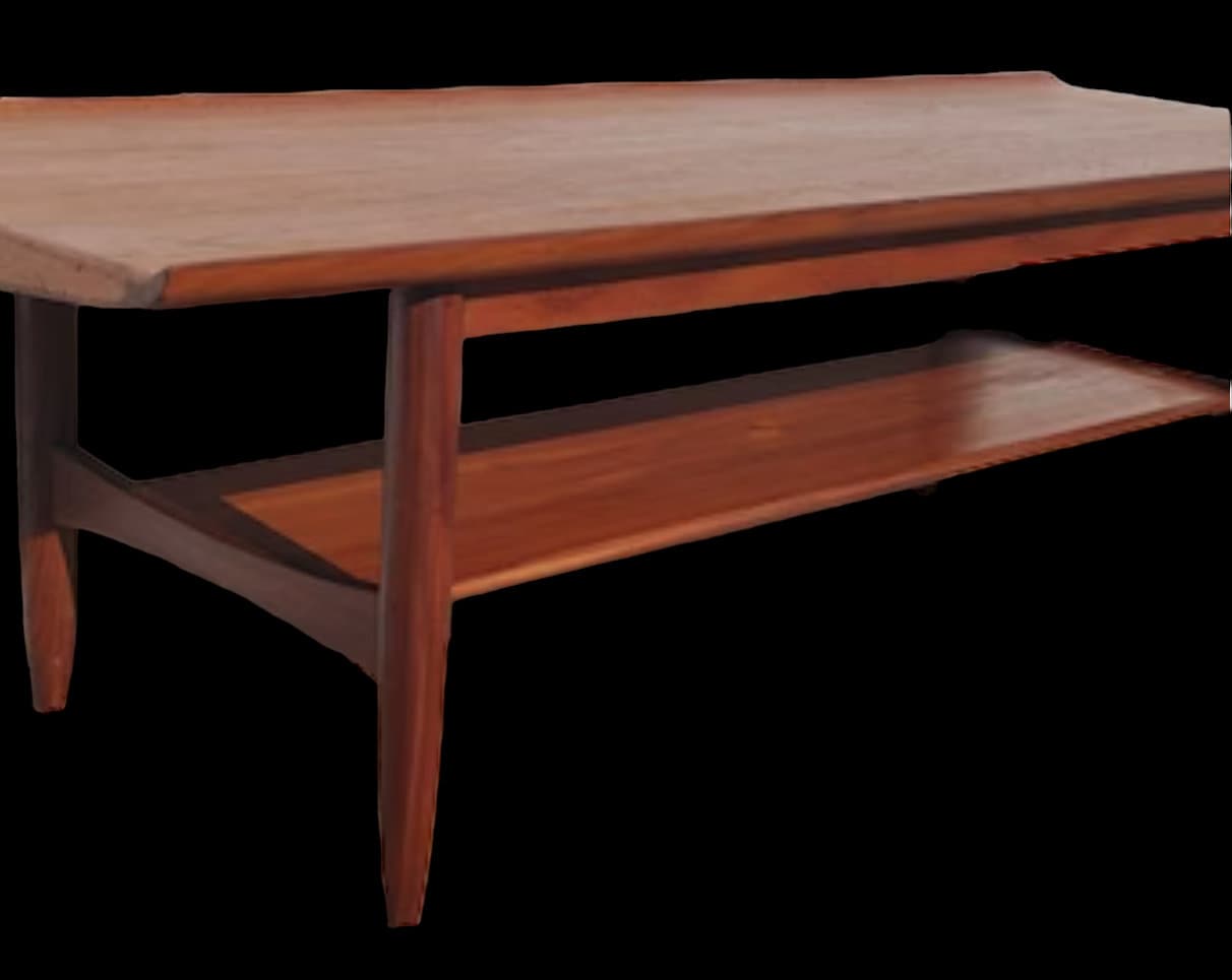 Mid Century Danish Modern Teak Coffee Table - Etsy, image size:1212x965